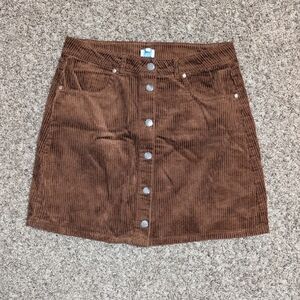 Brown Corduroy Skirt